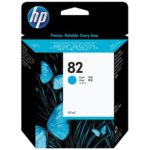 Cartouche d’encre HP 82 Cyan (C4911A) originale pour imprimantes HP DesignJet