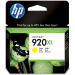 Cartouche d’encre HP 920XL Jaune (CD974AE) originale haute capacité pour imprimantes OfficeJet