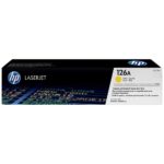 Toner HP 126A Jaune original (référence CE312A) pour LaserJet Pro M252/M277