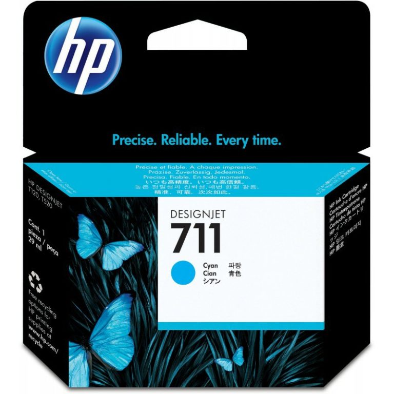 HP 711 Cyan cartouche d’encre HP d’origine CZ130A