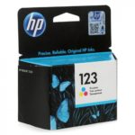 Cartouche d’encre HP 123 Trois Couleurs (F6V16AE) originale pour imprimantes HP DeskJet, ENVY et OfficeJet