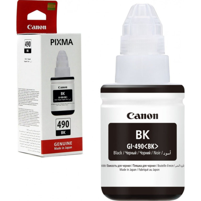 Canon GI-490 BK Noir bouteille d’encre Canon originale 0663C001AA