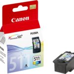 Cartouche d’encre Canon CL-511 Couleurs (2972B007AA) – Tricolore d’origine pour PIXMA