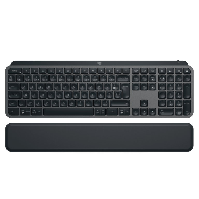 Clavier sans fil Logitech MX Keys Plus AZERTY avec repose-poignets (920-009406)