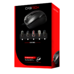 souris optique filaire Casitech USB 800 DPI couleur noire