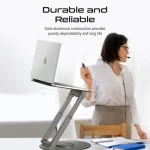 Promate DeskMate-6 — Support aluminium réglable pour ordinateur portable – Image 9