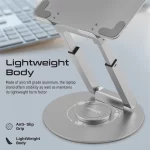Promate DeskMate-6 — Support aluminium réglable pour ordinateur portable – Image 2