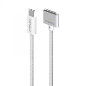Câble de Charge Promate MagCord USB-C vers MagSafe 3 140 W pour MacBook