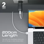 Câble de Charge USB-C vers MagSafe 3 140W à Haute Résistance pour MacBook – Image 4