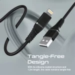 Câble Promate PowerLine-Ai120 Lightning – Charge Rapide Ultra-Résistant – Image 4
