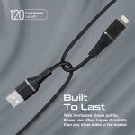 Câble Promate PowerLine-Ai120 Lightning – Charge Rapide Ultra-Résistant – Image 3