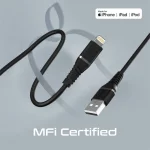 Câble Promate PowerLine-Ai120 Lightning – Charge Rapide Ultra-Résistant – Image 2