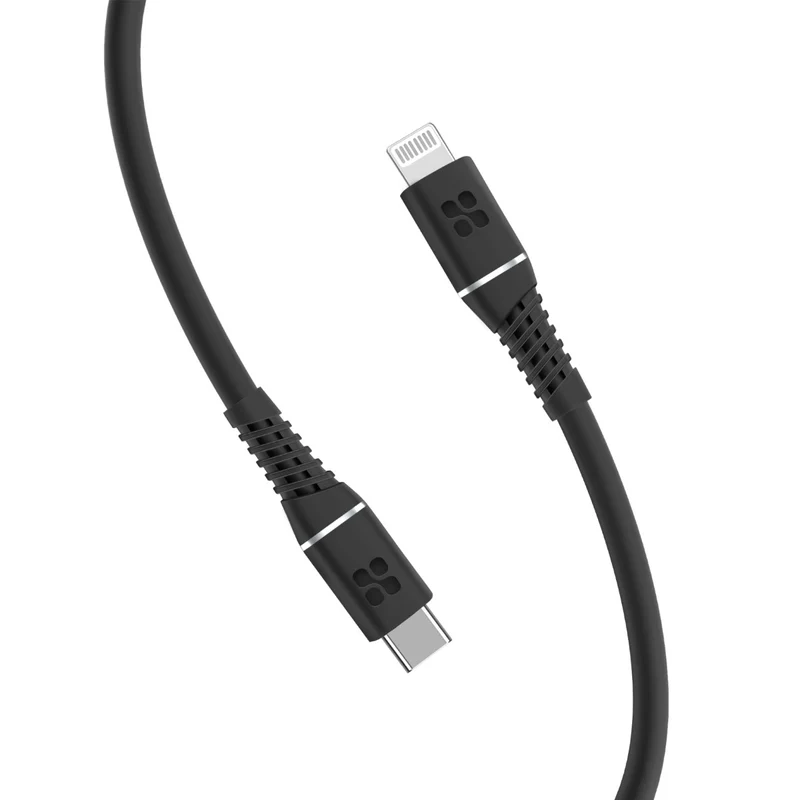 1200PowerLine-Ci120Black-01_800x Câble Promate PowerLine-Ci120 USB-C vers Lightning charge rapide Apple 20 W