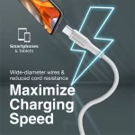 Câble Promate XCord-AC – Super Flexible USB-C pour Charge & Transfert de Données – Image 5