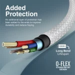 Câble Promate XCord-Ai – Ultra Résistant Lightning pour iPhone, iPad – Image 2