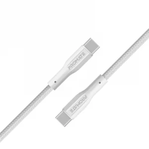 Câble Promate XCord-CC USB-C haute résistance avec gaine nylon tressé