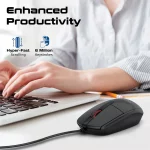 Souris optique filaire CM-1200 PROMATE au Design Ergonomique – Image 3