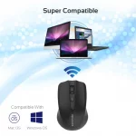 Souris Clix-8 Optique Sans Fil 2,4 GHz au Design Ergonomique – Image 2