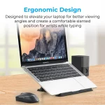 Promate DeskMate-6 — Support aluminium réglable pour ordinateur portable – Image 3