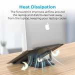 Promate DeskMate-6 — Support aluminium réglable pour ordinateur portable – Image 4