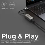 Adaptateur Promate GigaLink USB-C vers Ethernet Gigabit à Haute Vitesse – Image 2