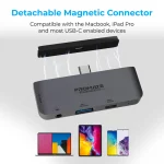Hub Promate PadHub-Pro USB-C – Station d’accueil multimédia – Image 2