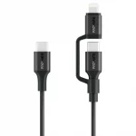 Câble Promate PowerLink-CCi USB-C et Lightning charge rapide 60 W