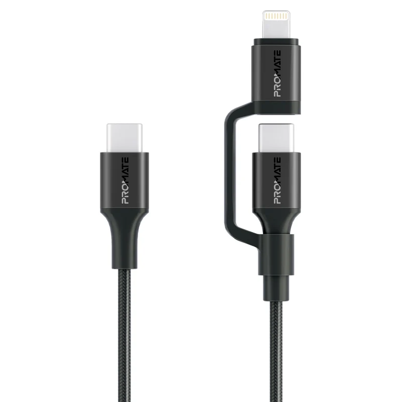 PowerLink-CCiBlackEcom_1_800x Câble Promate PowerLink-CCi USB-C et Lightning charge rapide 60 W