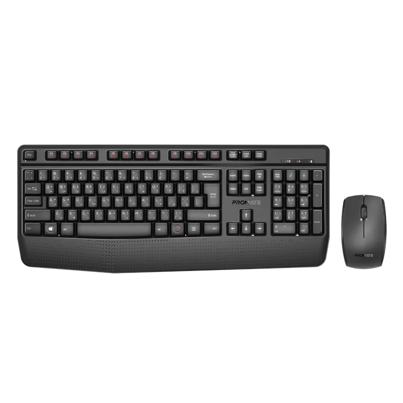 ProCombo-14Ecom_1_800x Clavier sans fil PROMATE ProCombo-14 avec repose-paume et souris ambidextre Clavier sans fil PROMATE ProCombo-14 avec repose-paume et souris ambidextre