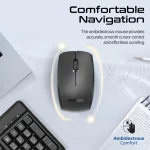 Clavier Sans Fil ProCombo-14 Ergonomique avec Repose-Paume et Souris Ambidextre – Image 5
