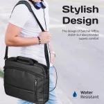 Satchel-MB SleekComfort™ – Sac Bandoulière 15,6" à Compartiments Multiples – Image 7