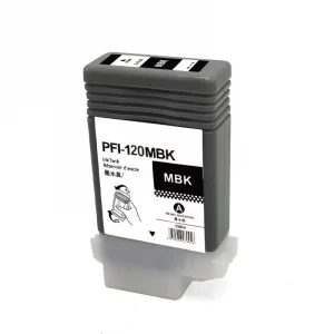 Cartouche d’encre Canon PFI-120 Noir Mat 130 ml - Réf. 2884C001AA pour traceurs imagePROGRAF