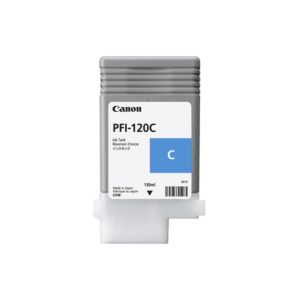 Cartouche d’encre Cyan Canon PFI-120 130ml - Réf. 2886C001AA pour traceurs imagePROGRAF