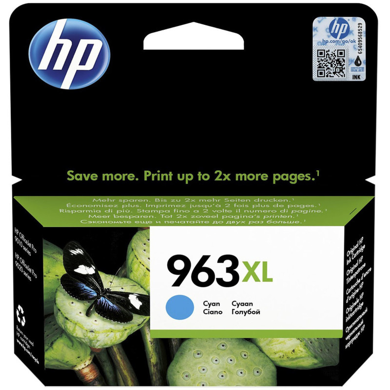 3JA27AE Cartouche HP 963XL Cyan 3JA27AE - Packaging XL professionnel HP