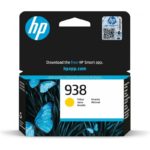 Cartouche d'encre HP 938 Jaune 4S6X7PE - Packaging original HP avec vue produit