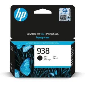 Cartouche d'encre HP 938 Noir 4S6X8PE - Vue avant avec packaging premium HP