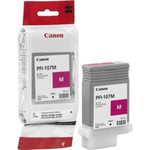 Cartouche d'encre Canon PFI-107Y Magenta (6707B001AA) – 130 ml – Originale.