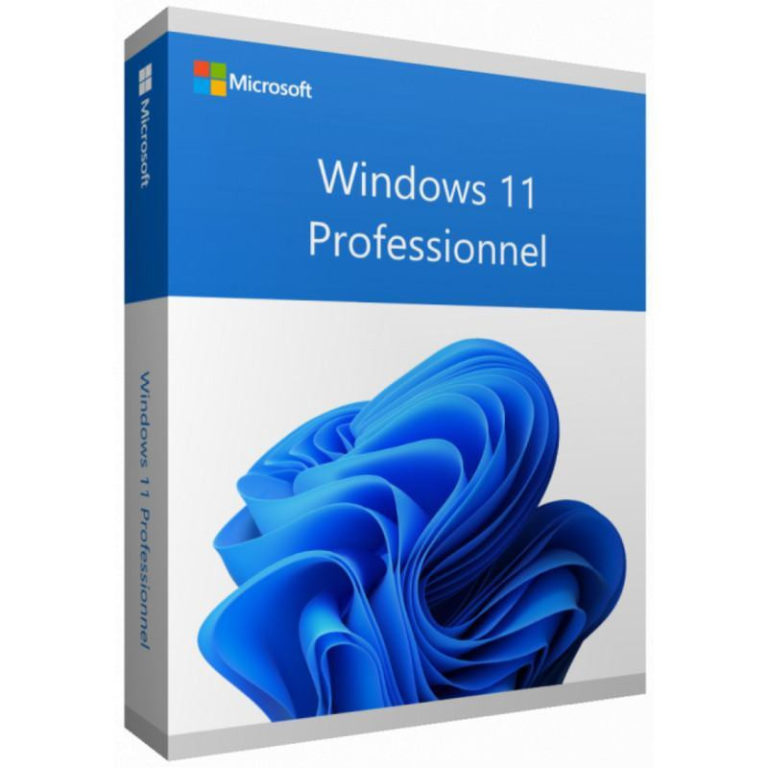 Microsoft Windows 11 Pro 64 bits Français Licence originale avec DVD