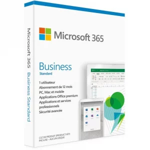 Microsoft 365 Business Standard KLQ-00667 abonnement 12 mois 1 utilisateur PC Mac iOS Android