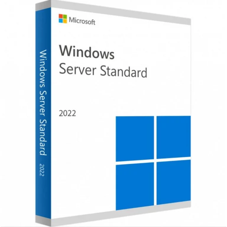 Microsoft Windows Server Standard 2022 64 bits 16 cœurs DVD OEM P73-08329