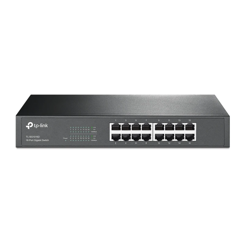 TL-SG1016D 1 Switch rackable/de bureau TP-Link TL-SG1016D 16 ports Gigabit – Image 1