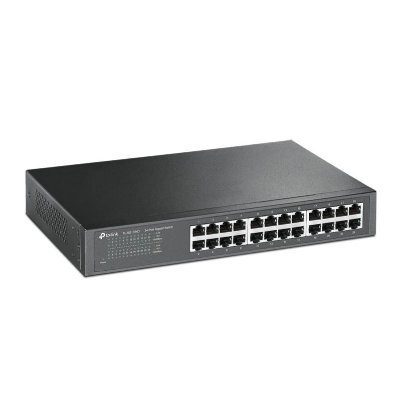 TL-SG1024D 1 Switch TP-Link TL-SG1024D – 24 ports Gigabit Ethernet pour réseaux de bureau