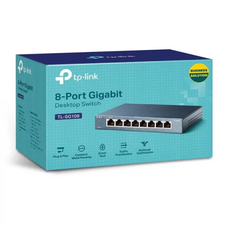 Switch Smart TP-Link TL-SG108E 8 ports Gigabit pour réseau professionnel