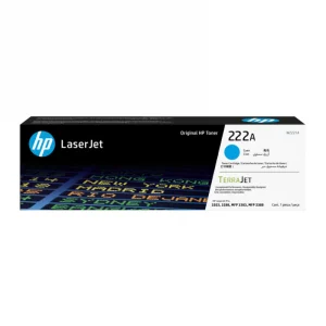 toner-hp-222a-cyan.jpg" alt="Toner HP 222A Cyan (W2221A) original pour LaserJet Pro