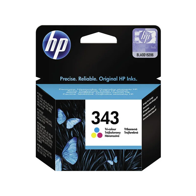 C8766EE Packaging original HP 343 Cyan/Magenta/Jaune
