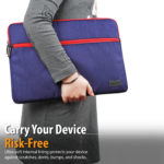Sacoche Portfolio-L.Blue Pochette légère pour ordinateur portable avec tissu de protection hydrofuge pour ordinateurs portables jusqu’à 16 pouces – Image 3
