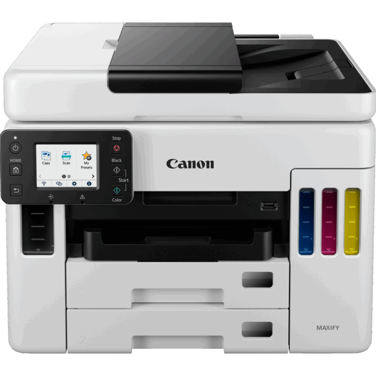 Canon MAXIFY GX7040 – Imprimante multifonction jet d’encre MegaTank avec Wi-Fi et chargeur auto