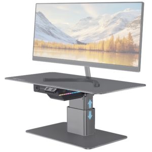 Support écran et PC, Support motorisé Promate Raizer pour écran et PC avec Hub USB