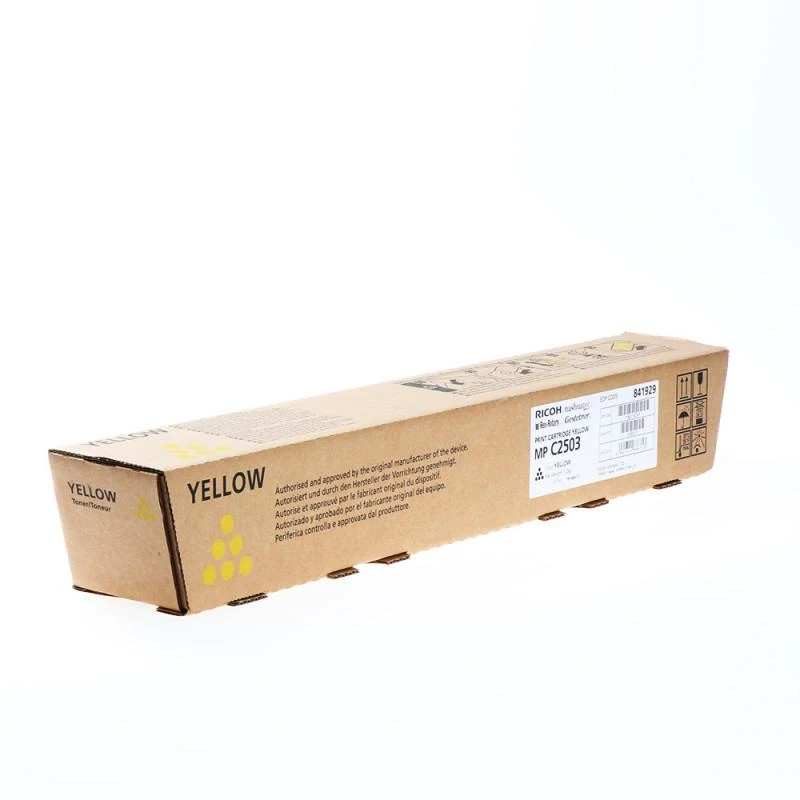 2503 JAUNE Cartouche toner Ricoh MPC 2503 Yellow originale pour imprimantes Ricoh