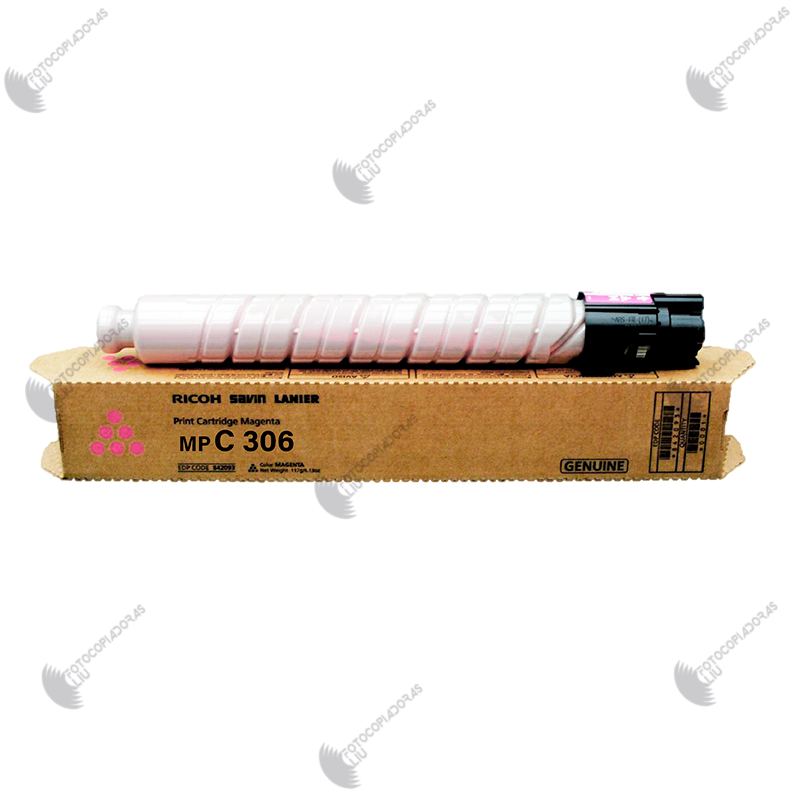 C306 mag Cartouche toner Ricoh MP C306 Magenta originale haute capacité